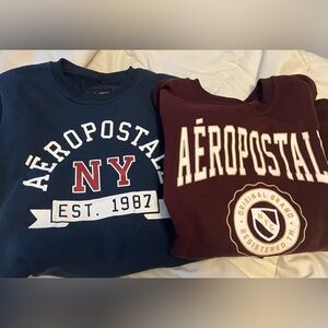 Two Aeropostale sweatshirts
